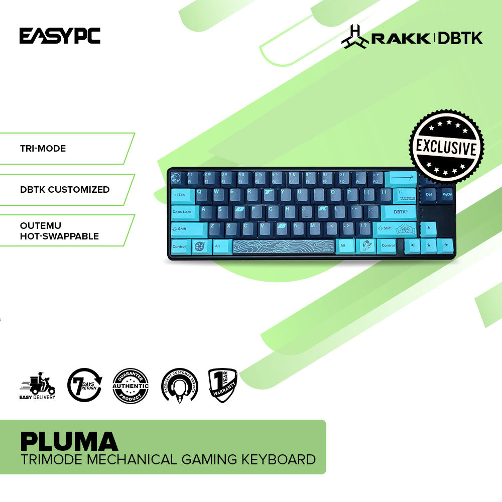 RAKK Pluma Trimode Mechanical Gaming Keyboard